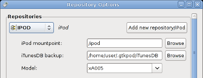Repository options