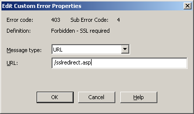 Custom Error Properties 403;4
